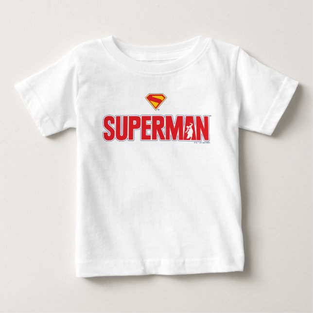 T-shirt Pour Bébé Logo gras classique de Superman (Devant)