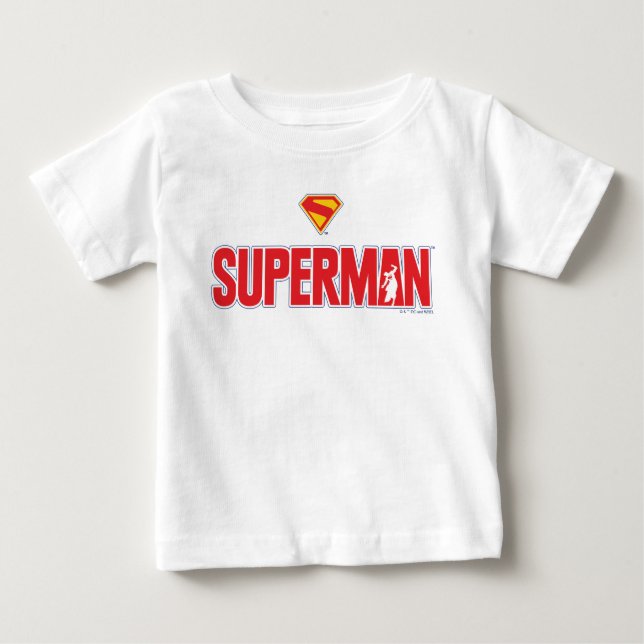 T-shirt Pour Bébé Logo gras Superman classique (Devant)