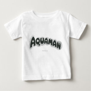 T-shirt Pour Bébé Logo noir Aquaman Grunge