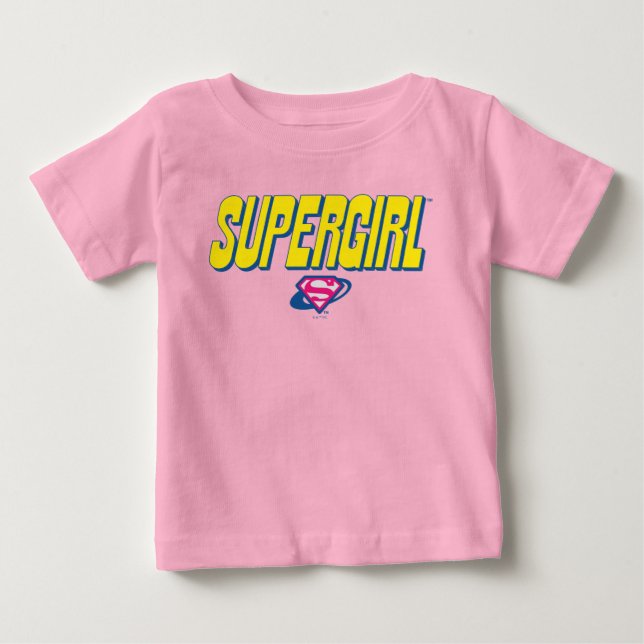 T-shirt Pour Bébé Logo Pop Supergirl (Devant)