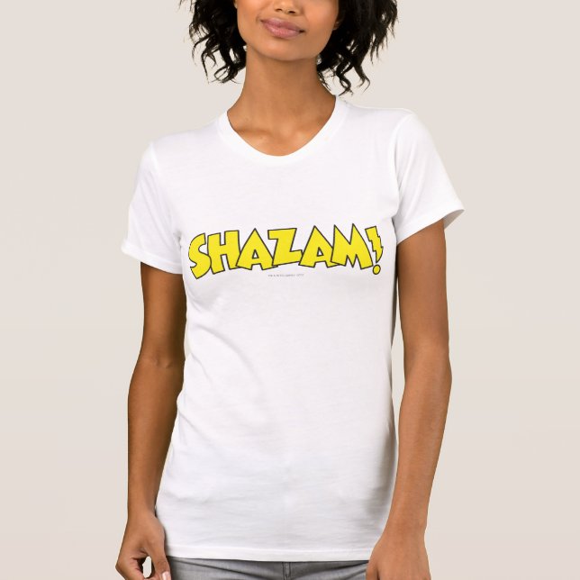 T-shirt Pour Bébé Logo Shazam Jaune (Devant)