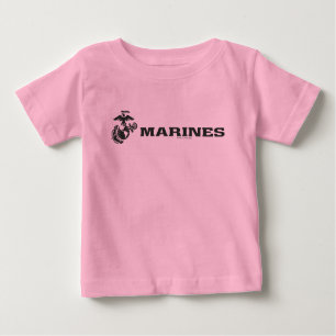 T-shirt Pour Bébé Logo USMC - Noir
