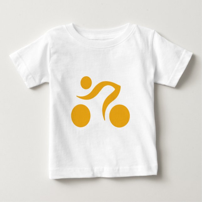 T-shirt Pour Bébé Logo vélo (Devant)