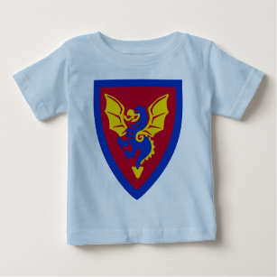 T-shirt Pour Bébé Logo vintage de bouclier de chevalier de brique de