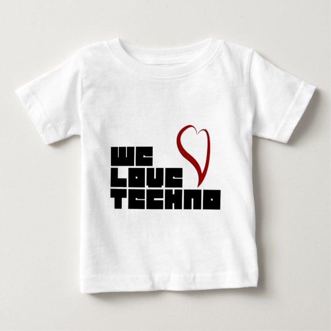 T-shirt Pour Bébé Logotipo--Amour-Techno (Devant)