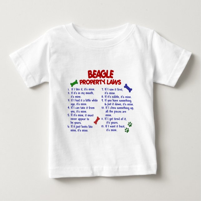 T-shirt Pour Bébé Lois 2 de propriété de BEAGLE (Devant)