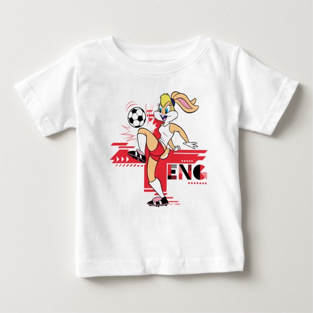 T-shirt Pour Bébé Lola Bunny Team England Soccer Graphic (Devant)