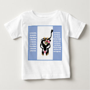 T-shirt Pour Bébé Lola la vache pépinière espagnole rime