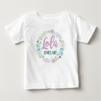 T-shirt Pour Bébé Lola m'aime !