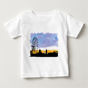 T-shirt Pour Bébé London Eye Skyline Art, Cadeaux vous pouvez person