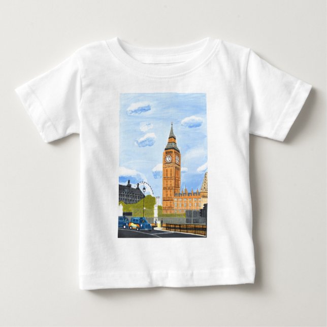 T-shirt Pour Bébé Londres Big Ben (Devant)