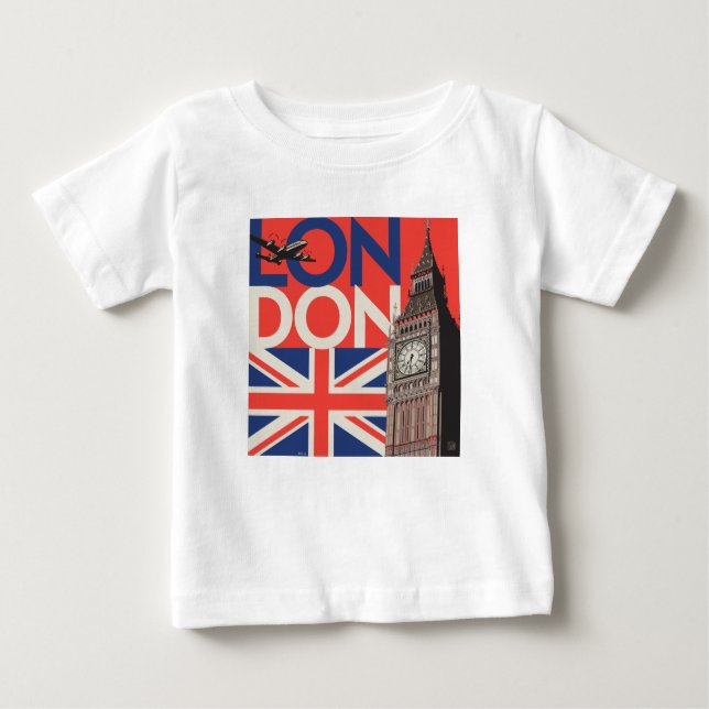 T-shirt Pour Bébé Londres Big Ben | Angleterre (Devant)