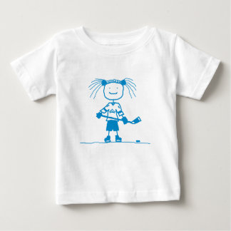 T-shirt Pour Bébé Longue douille de bâton d'enfant en bas âge BLEU