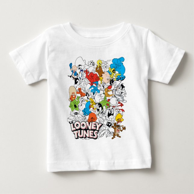 T-shirt Pour Bébé LOONEY TUNES™ Color Pop Motif (Devant)