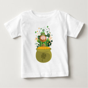 T-shirt Pour Bébé L'or Leprechaun de Saint Patrick