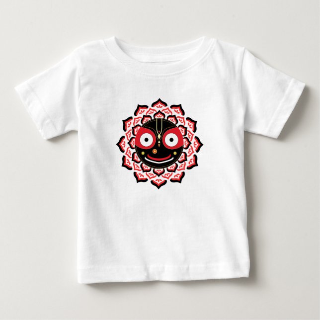 T-shirt Pour Bébé Lord Jagannath Face Chakra Hindu Deity (Devant)