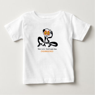 T-shirt Pour Bébé LORIS Lent - Graphique animal en voie de dispariti