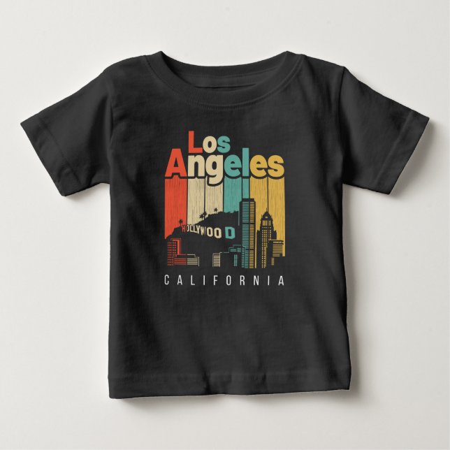 T-shirt Pour Bébé Los Angeles CA (Devant)