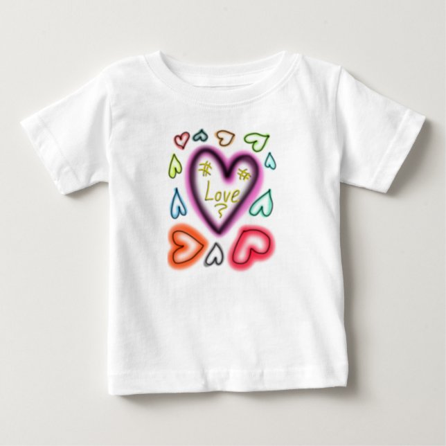 T-shirt Pour Bébé los corazones (Devant)