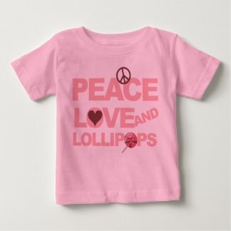 T-shirt Pour Bébé Losanges d'amour de la paix à manches longues peti