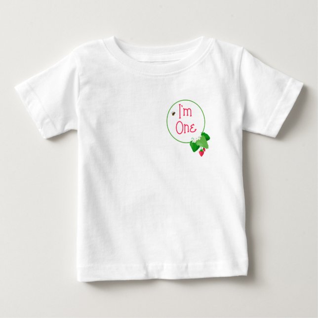 T-shirt Pour Bébé Lot de fraises « I'm One » Berry Sweet 1er (Devant)