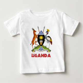T-shirt Pour Bébé L'OUGANDA - drapeau/emblème/manteau des