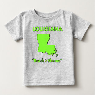 T-shirt Pour Bébé Louisiane - Perles > Honte