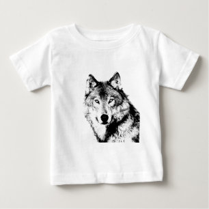 T-shirt Pour Bébé Loup