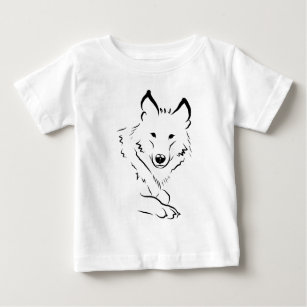 Hauts T Shirts Dessin De Loup Pour Bebes Zazzle Fr