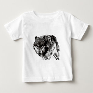 T-shirt Pour Bébé Loup sauvage