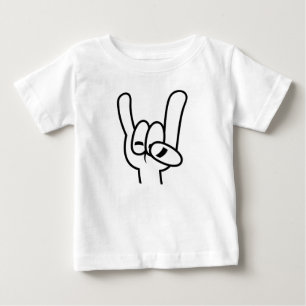 T-shirt Pour Bébé Lourde cornes diaboliques en métal