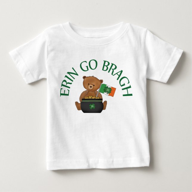 T-shirt Pour Bébé L'ours de nounours Erin vont Bragh (Devant)