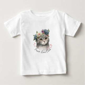 T-shirt Pour Bébé Love Cat Baby