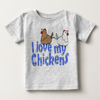 T-shirt Pour Bébé Love Chickens Baby Creeper