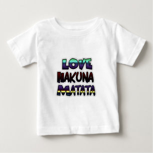 T-shirt Pour Bébé Love Hakuna Matata Cadfts