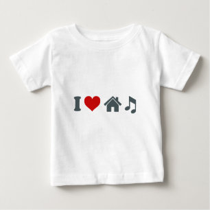 T-shirt Pour Bébé Love House Music
