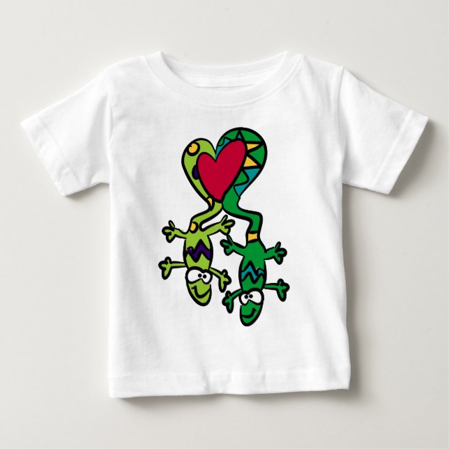 T-shirt Pour Bébé Love Lizards (Devant)