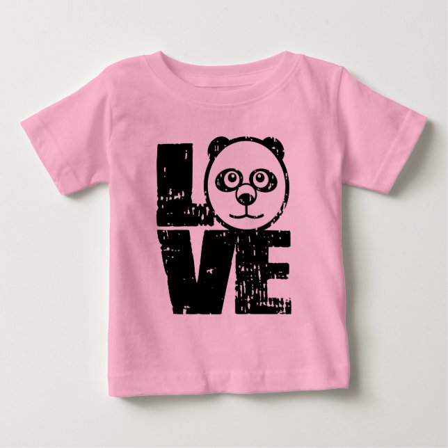 T-shirt Pour Bébé Love Panda (Devant)