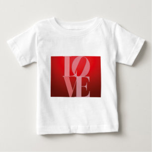 T-shirt Pour Bébé Love Romance Rouge rose