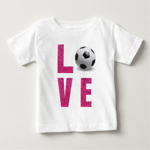 T-shirt Pour Bébé Love Soccer
