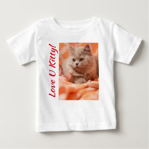 T-shirt Pour Bébé Love U Kitty
