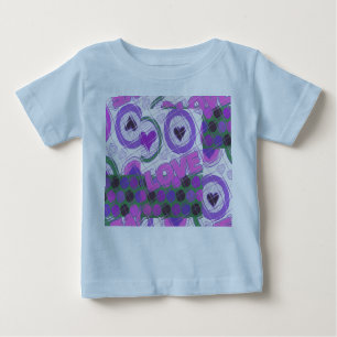 T-shirt Pour Bébé Lovely Love Heart Motif Art Imprimer