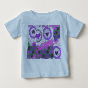 T-shirt Pour Bébé Lovely Love Heart Motif Art Imprimer