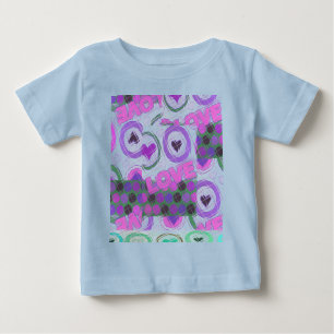 T-shirt Pour Bébé Lovely Love Heart Motif Art Imprimer