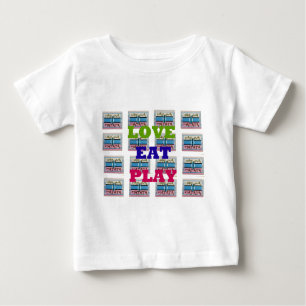 T-shirt Pour Bébé Lovely Lovely Lovely Eat Play Hakuna Matata Kenya 