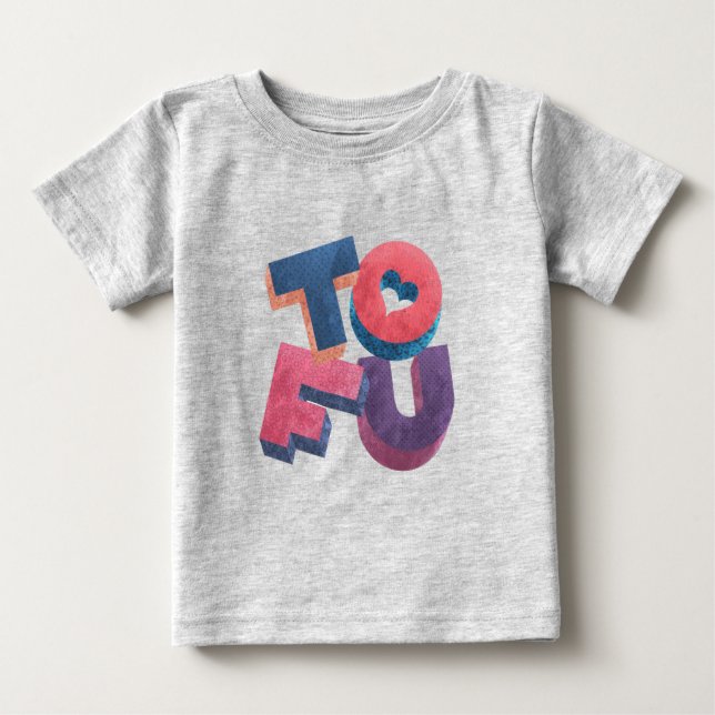 T-shirt Pour Bébé Loves Tofu ? (Devant)