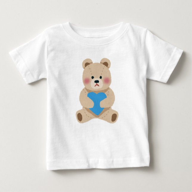 T-shirt Pour Bébé Loving Bear with Heart (Devant)