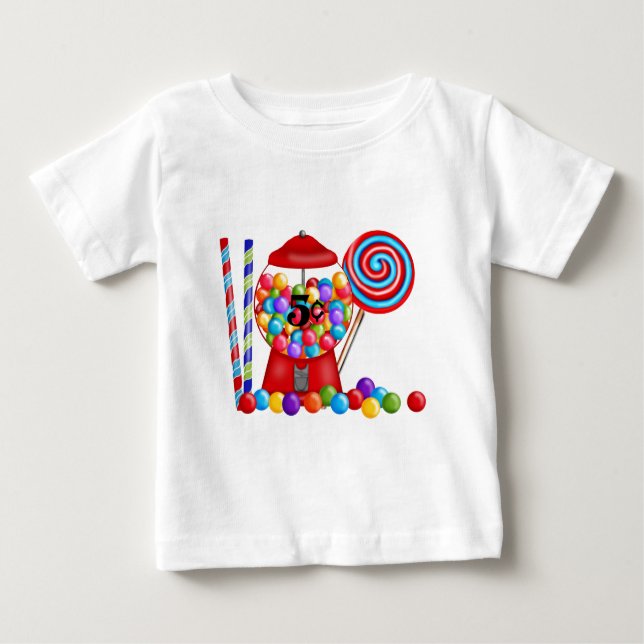 T-shirt Pour Bébé Lucette de sucrerie de machine de Gumball (Devant)