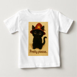 T-shirt Pour Bébé Lucky Cat Emi – Kawaii Begging Pose Witch Cat