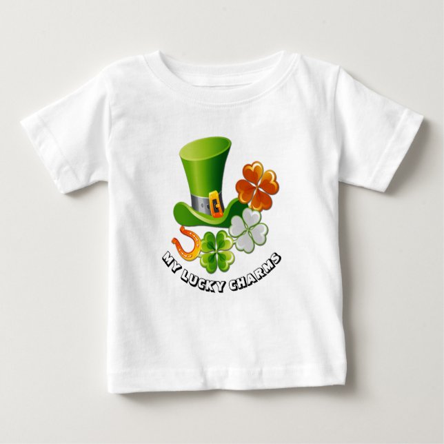 T-shirt Pour Bébé Lucky Charms St.Patrick's Day (Devant)